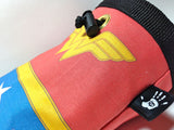 Wonder Woman Chalkbag Red and Blue and White Stars Rock Climbing